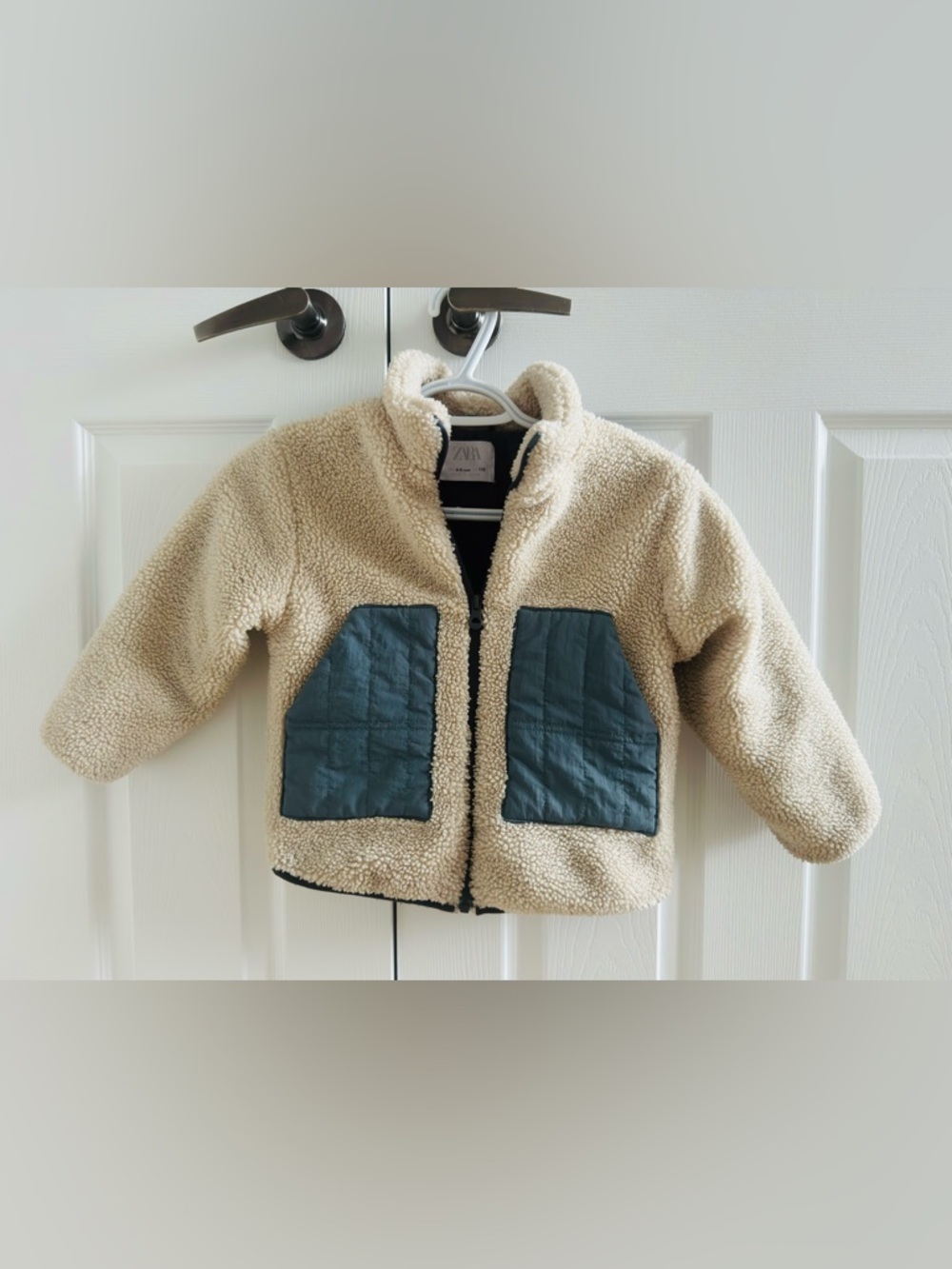Zara Kids Sherpa Jacket with Quilted Pockets size 4-5 (110)